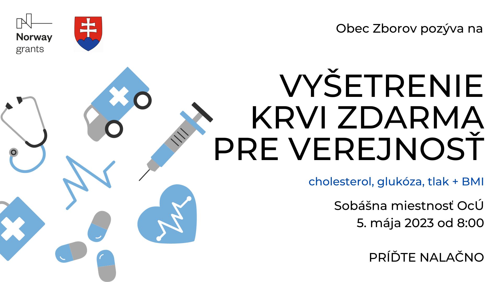 Vyšetrenie krvi zdarma pre verejnosť 3